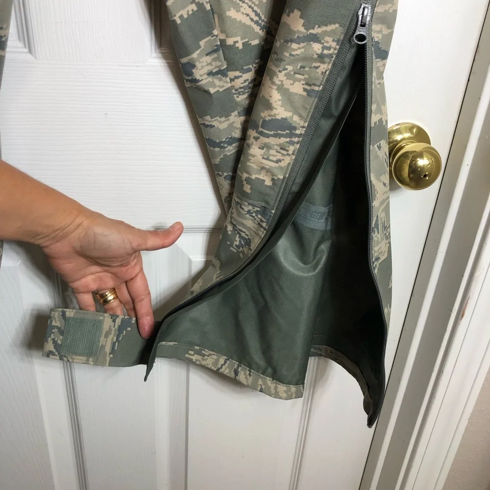 US Air Force Goretex Water Wind Proof Digital Tiger Stripe Camouflage Trousers L